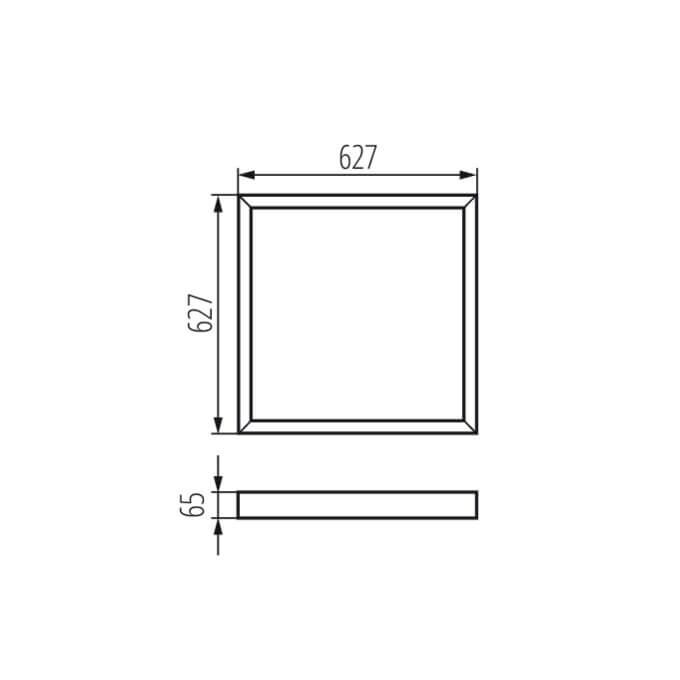 Ramka natynkowa ADTR-H 6262 B Czarny Kanlux - 33433