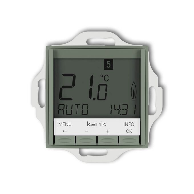 Regulator temperatury elektroniczny (podświetlenie niebieskie) Szałwiowy Karlik ICON - 61IRT-3.2