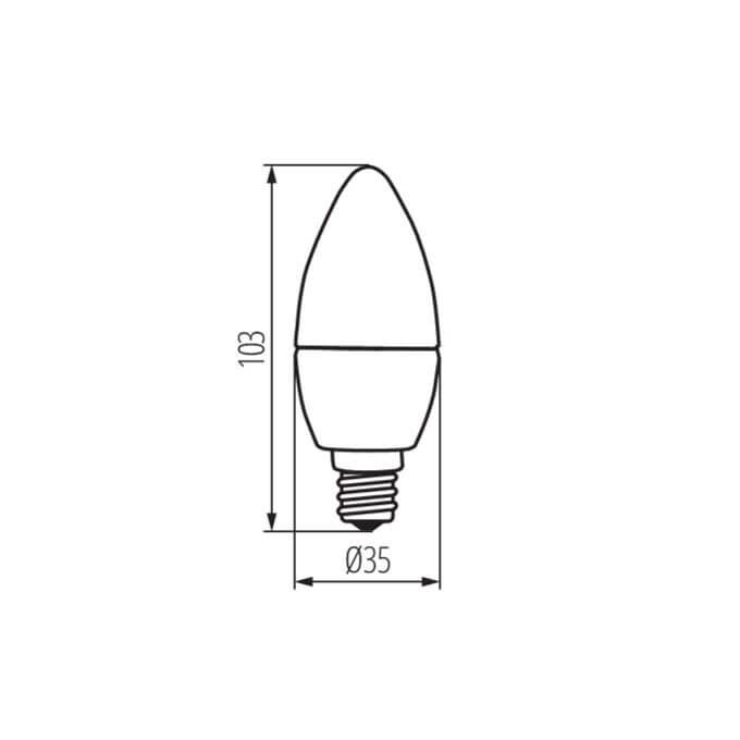 Żarówka LED DUN 6,5W E14-NW 806lm 4000K b.neutralna 230V Kanlux - 23437