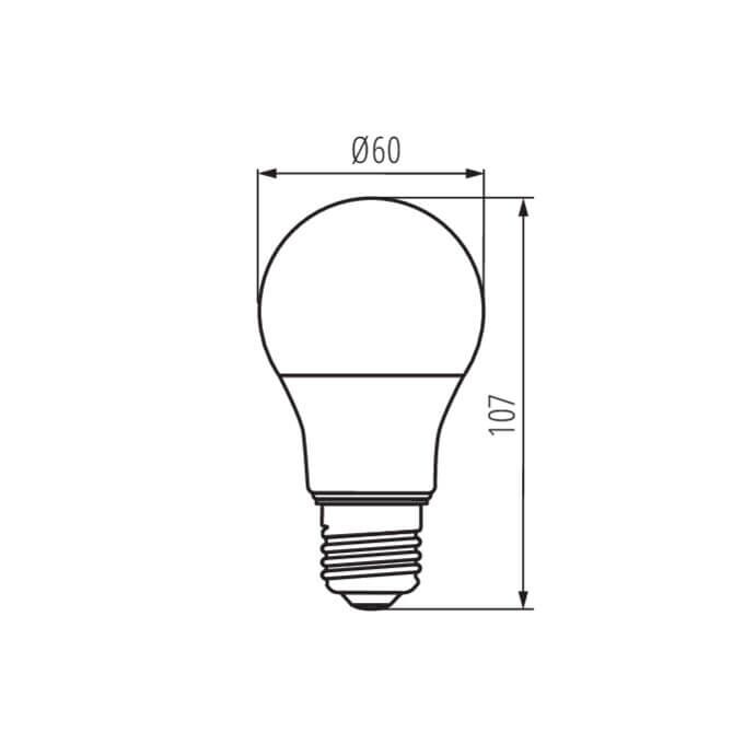 Żarówka LED IQ-LED A60 3,4W-CW E27 470lm 6500K b.zimna 230V Kanlux - 36672