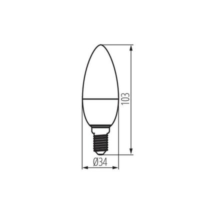 Żarówka LED IQ-LED C35E14 3,4W-WW 470lm 2700K b.ciepła 230V Kanlux - 36682