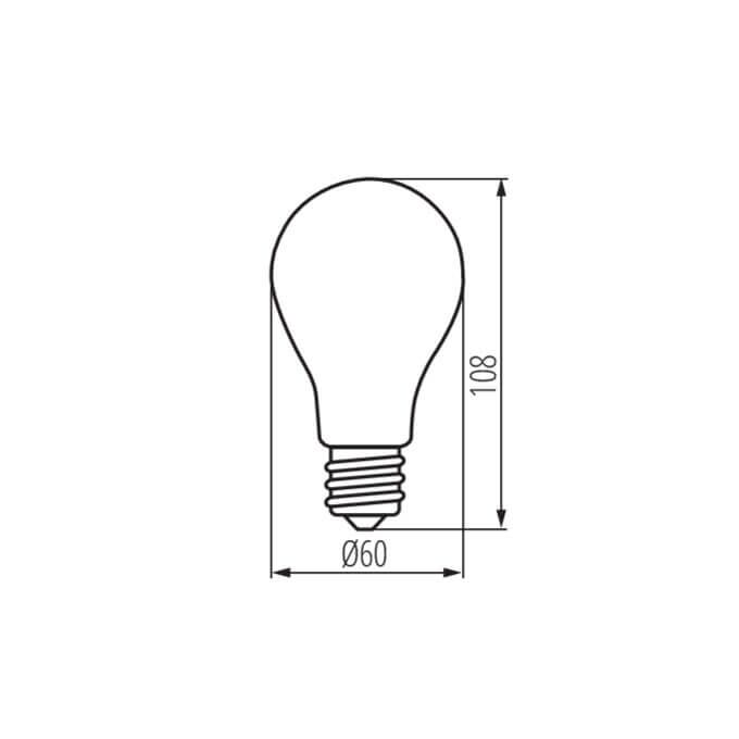 Żarówka LED XLED EX A60 4W-NW E27 840lm 4000K b.neutralna 230V Kanlux - 36244