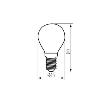 Żarówka LED XLED G45 E14 4,5W-NW 470lm 4000K b.neutralna 230V Kanlux - 37384