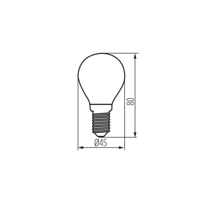 Żarówka LED XLED G45 E14 4,5W-NW 470lm 4000K b.neutralna 230V Kanlux - 37384