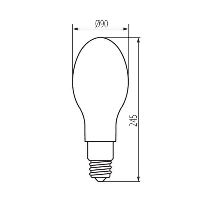 Żarówka LED XLED HP D90E27 26W-NW 4000lm 4000K b.neutralna 230V Kanlux - 37346