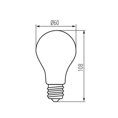 Żarówka LED XLED W A60 8,5W-WW E27 1055lm 2700K b.ciepła 230V Kanlux - 37380