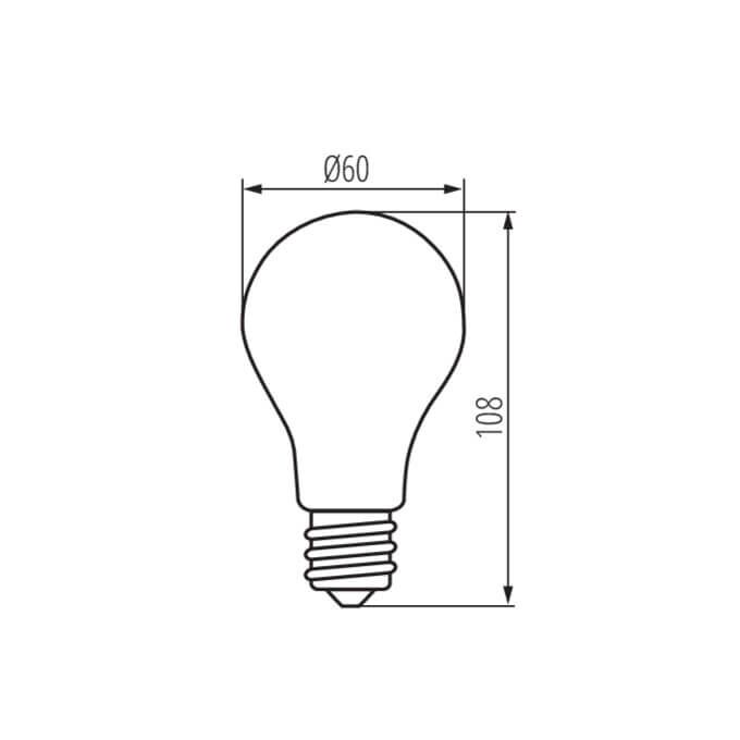 Żarówka LED XLED W A60 8,5W-WW E27 1055lm 2700K b.ciepła 230V Kanlux - 37380