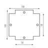 Element systemu szynowego TEAR N RC-CON-X B Czarny Kanlux - 35799