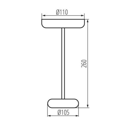 Lampa stołowa LED FLUXY LED IP44 B Czarny Kanlux - 37311