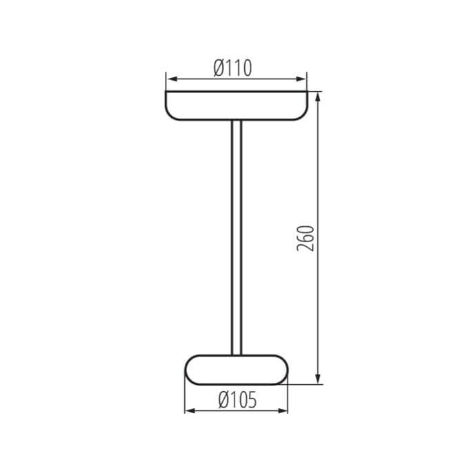 Lampa stołowa LED FLUXY LED IP44 B Czarny Kanlux - 37311