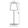 Lampa stołowa LED INITA LED IP54 GR Szary Kanlux - 36326