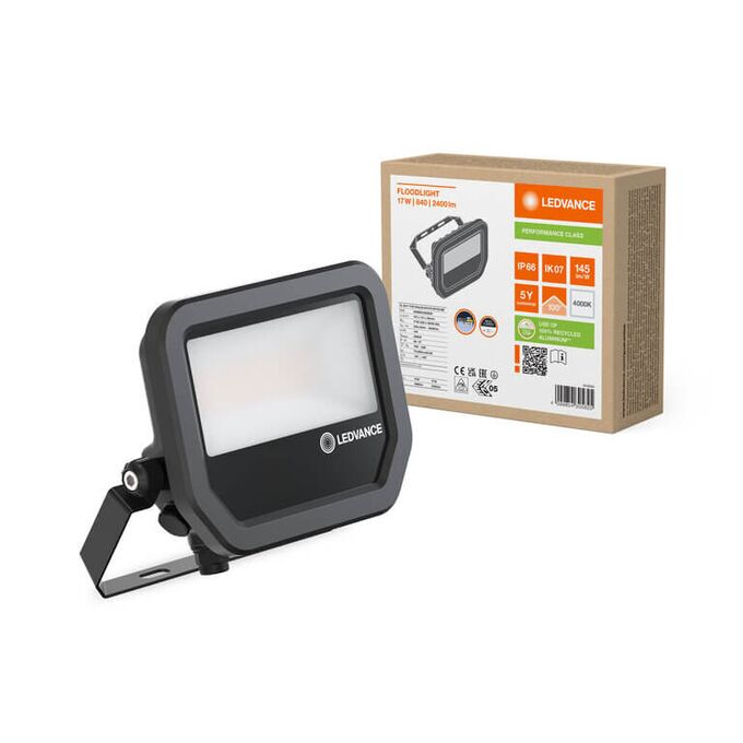 Naświetlacz LED Floodlight gen.4 17W/4000K b.neutralna 2400lm IP66 Czarny Ledvance - 4099854305825