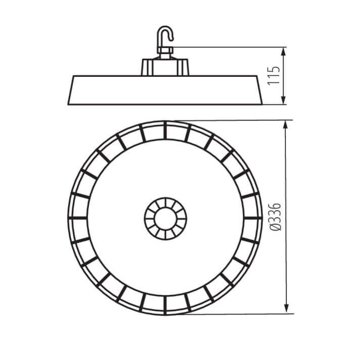 Oprawa LED High Bay HB PRO STRONG 200W-NW 34000lm 4000K b.neutralna IP-65 Kanlux - 27159