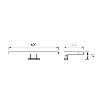 Oprawa dekoracyjna ROXANA LED 13W BLACK NW 790lm 4100K b.neutralna IP-44 Czarny Ideus Strühm - 04469