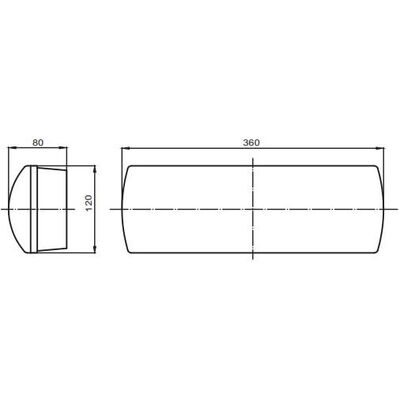 Oprawa ewakuacyjno-awaryjna ECONOMIC IP65 LED 1W 3h dwuzadaniowa piktogram + PU33 Awex - ECL/1W/C/3/SA/PT/CL