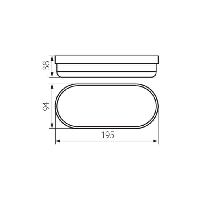 Oprawa kanałowa TOLU C LED 12W-NW-W 1050lm 4000K b.neutralna IP-54 Kanlux Miledo - 31496