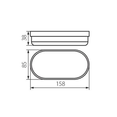 Oprawa kanałowa TOLU C LED 6W-NW-W 420lm 4000K b.neutralna IP-54 Kanlux Miledo - 31495