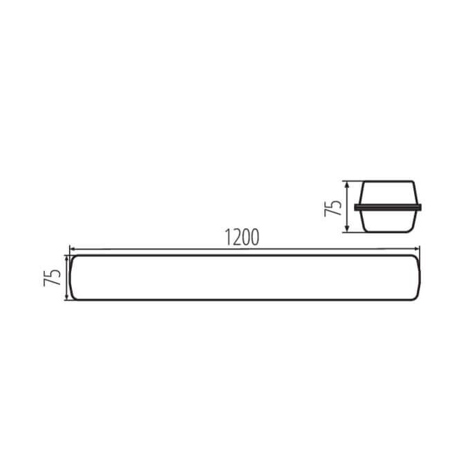 Oprawa pyłoszczelna LED MAH PRO 38W 12R-NW 6100lm 4000K b.neutralna IP-65 Kanlux - 38140