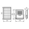 Oprawa solarna LED FL SONE SLR L NW-GR IP-65 Kanlux - 36607