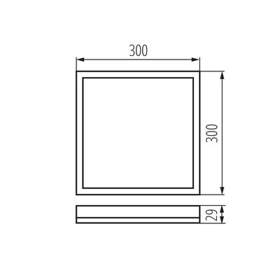 Plafoniera LED AZPO LED 17,5W-NW-L-B 4000K b.neutralna 1750lm IP-54 Czarny Kanlux Miledo - 31509