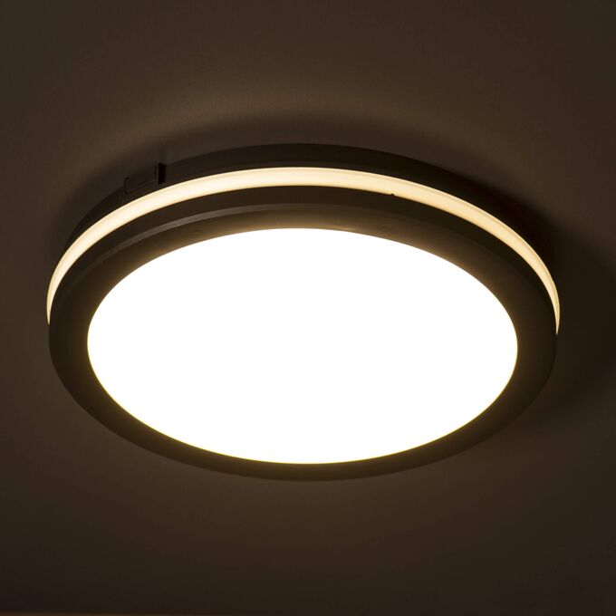 Plafoniera LED BENO ECO 20W CCT O B b.zmienna 1600lm IP-54 Czarny Kanlux - 38383