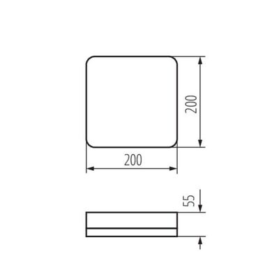 Plafoniera LED IPER LED 10W-NW-L 1200lm 4000K b.neutralna IP-65 Kanlux - 37294