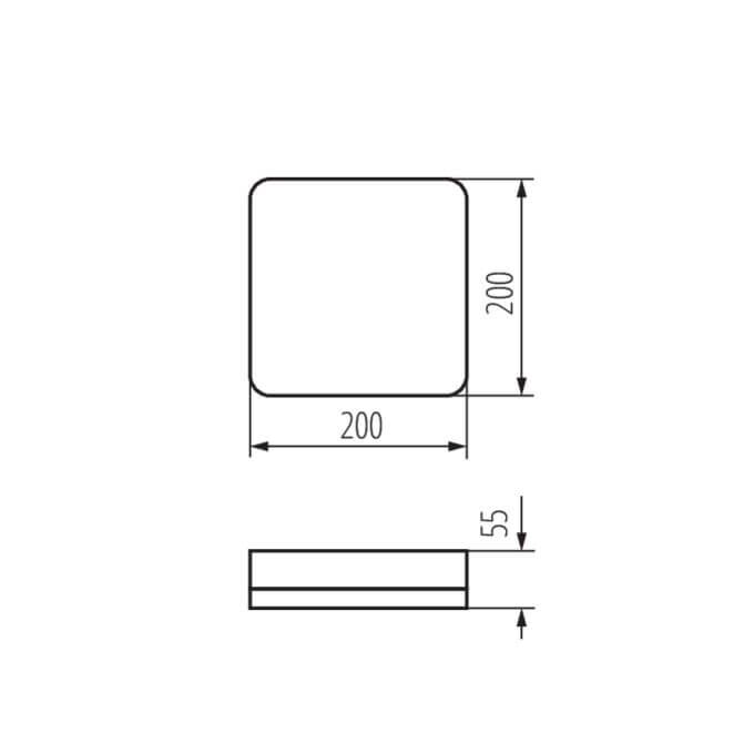 Plafoniera LED IPER LED 10W-NW-L 1200lm 4000K b.neutralna IP-65 Kanlux - 37294