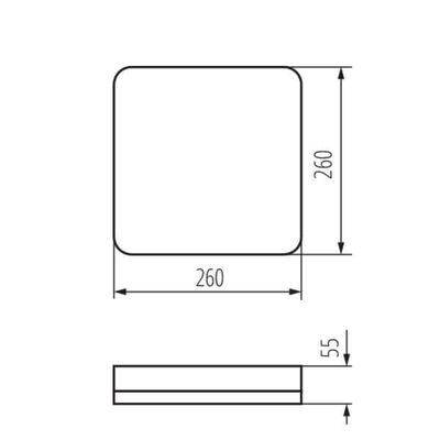 Plafoniera LED IPER LED 26W-NW-L 3120lm 4000K b.neutralna IP-65 Kanlux - 37296