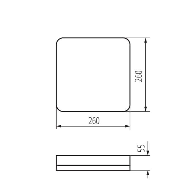 Plafoniera LED IPER LED 26W-NW-L 3120lm 4000K b.neutralna IP-65 Kanlux - 37296