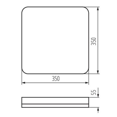 Plafoniera LED IPER LED 35W-NW-L 4200lm 4000K b.neutralna IP-65 Kanlux - 37297