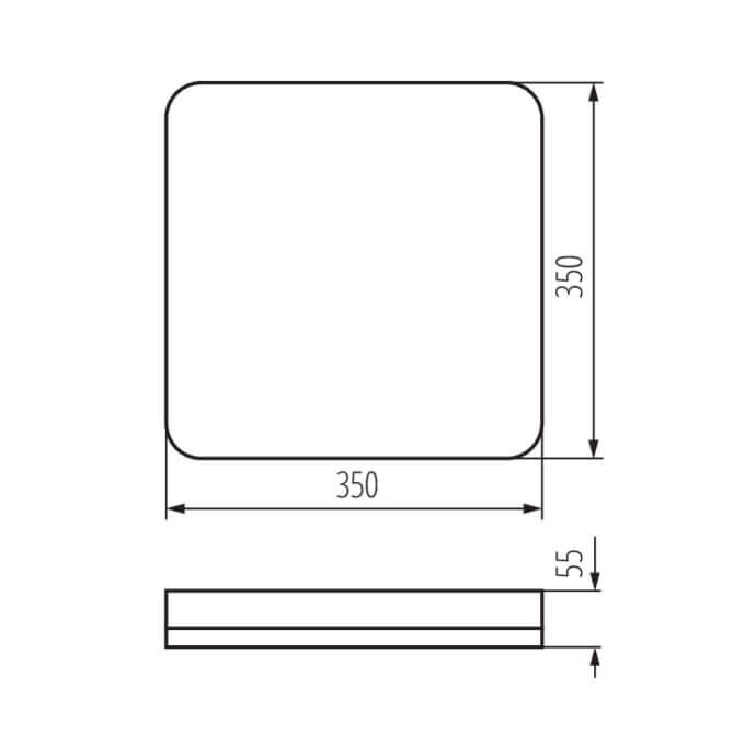 Plafoniera LED IPER LED 35W-NW-L 4200lm 4000K b.neutralna IP-65 Kanlux - 37297