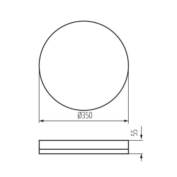 Plafoniera LED IPER LED 35W-NW-O 4200lm 4000K b.neutralna IP-65 Kanlux - 37293