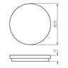 Plafoniera z czujnikiem ruchu LED BENO 12-18W CCT-O-SEW 2080lm b.zmienna IP-65 Biały Kanlux - 38777