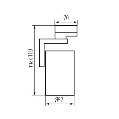 Projektor na szynoprzewód ATL4 GU10-B Czarny Kanlux - 33146