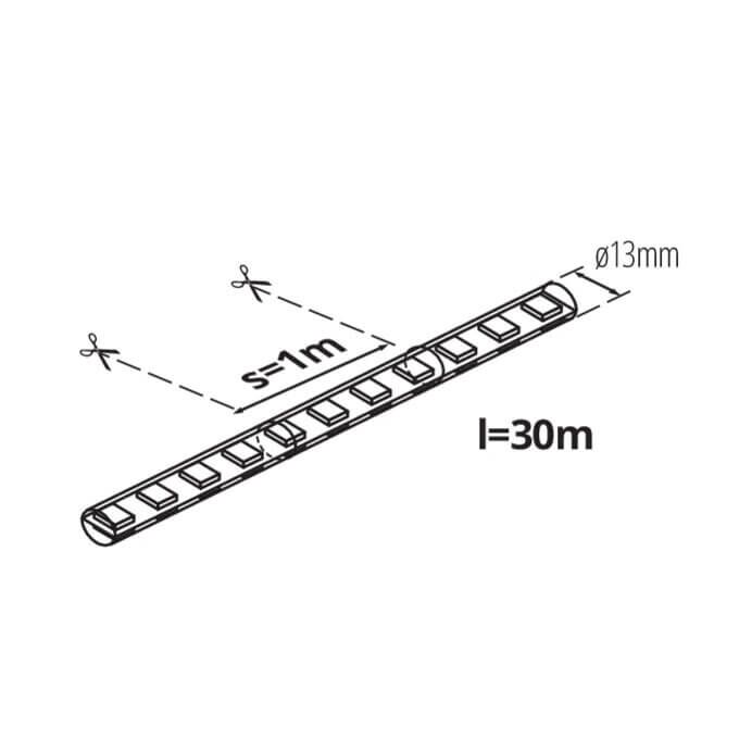 Wąż świetlny GIVRO LED 30M-CW b.zimna 230V Kanlux - 38579