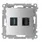 Gniazdo HDMI 1.4 + USB 3.0 Srebrny mat Simon 54 - DGHDUSB3.01/43