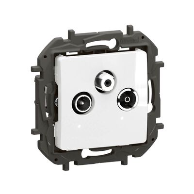 Gniazdo antenowe R-TV-SAT zakończeniowe Biały Legrand Nowe Niloe - NP4107WH