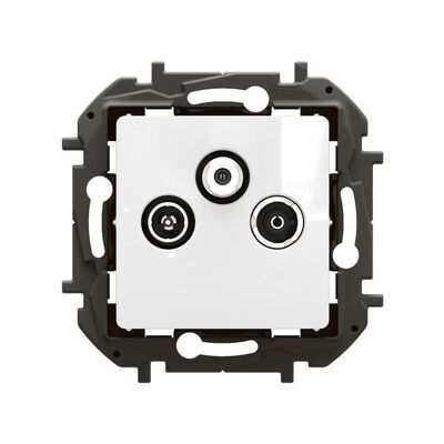 Gniazdo antenowe R-TV-SAT zakończeniowe Biały Legrand Nowe Niloe - NP4107WH