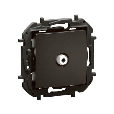 Gniazdo antenowe typu F pojedyncze Czarny Legrand Nowe Niloe - NP4100BK