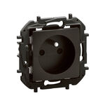 Gniazdo pojedyncze z uziemieniem (zaciski śrubowe) Czarny Legrand Nowe Niloe - NP3101BK