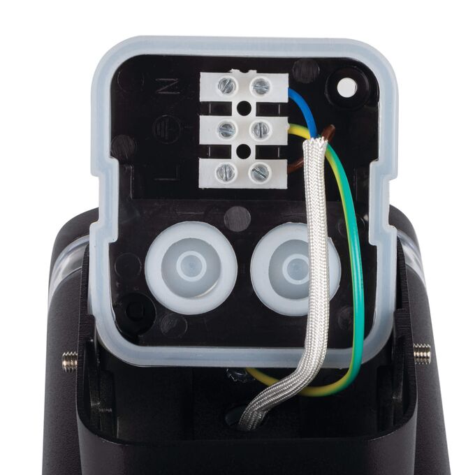 Kinkiet zewnętrzny ZEVI W EL 2GU10 B IP-54 Czarny Kanlux - 38886