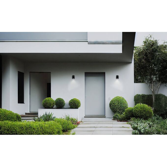 Kinkiet zewnętrzny ZEVI W EL 2GU10 B IP-54 Czarny Kanlux - 38886