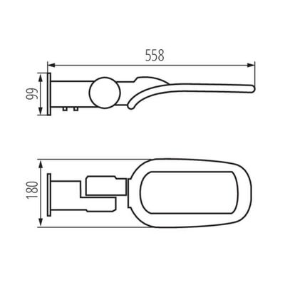 Oprawa parkingowa LED STRETON LED 60W WW 7800lm 3000K b.ciepła IP-65 230V Kanlux - 36237