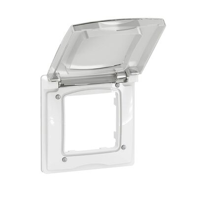 Ramka pojedyncza z klapką IP-44 Biały Legrand Nowe Niloe - NP116WH