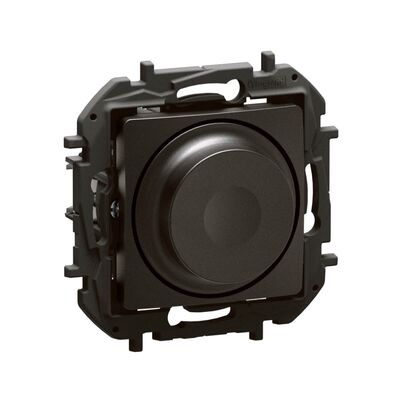 Ściemniacz przyciskowo-obrotowy do LED Czarny Legrand Nowe Niloe - NP2411BK