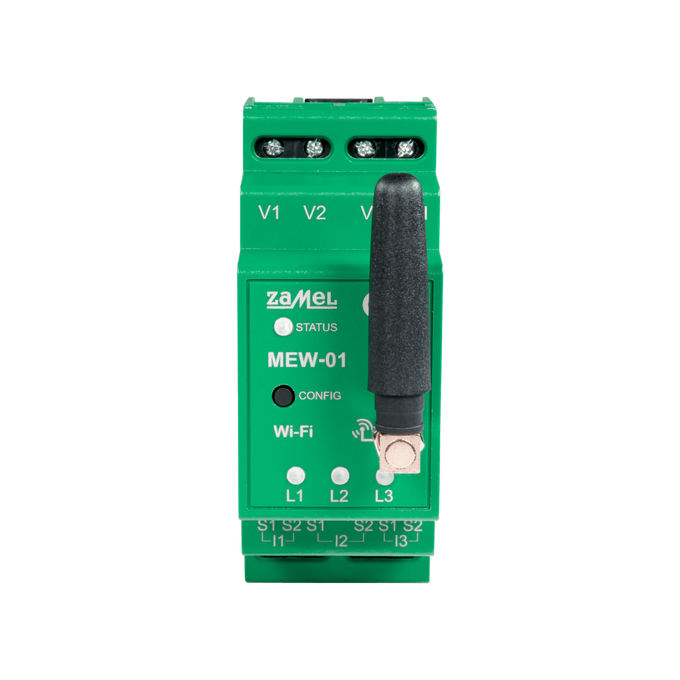 Monitor energii elektrycznej Wi-Fi 3F+N Zamel Supla - MEW-01