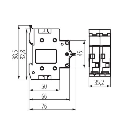 Przełącznik instalacyjny I-0-II 40A 2P KCS-40A/2P IDEAL by Kanlux - 23256