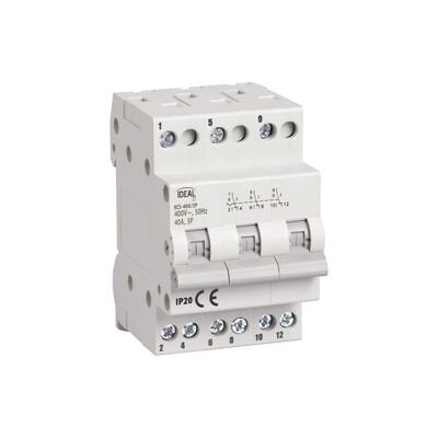 Przełącznik instalacyjny I-0-II 40A 3P KCS-40A/3P IDEAL by Kanlux - 23257