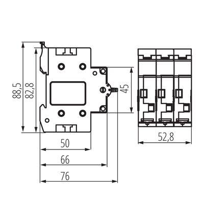 Przełącznik instalacyjny I-0-II 40A 3P KCS-40A/3P IDEAL by Kanlux - 23257