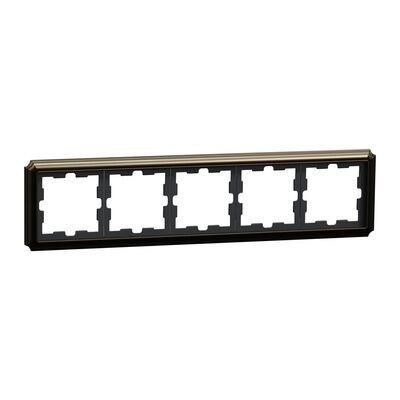 Ramka pięciokrotna Mocca Merten D-Antique metal - MEG4050-4752